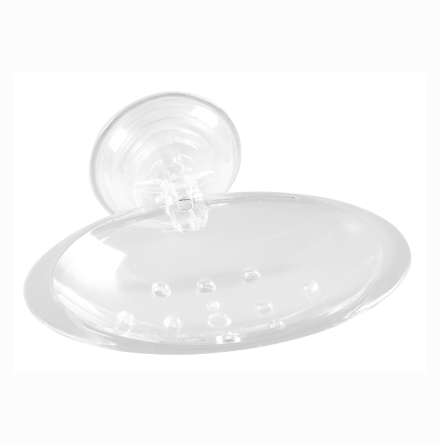 Plastic Soap Dish with Suction Cup